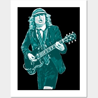 ANGUS YOUNG VERY ROCK N ROLL Posters and Art